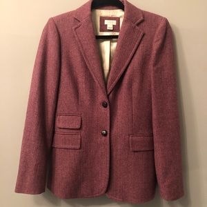 J Crew Wool Women’s Blazer with patchwork detail